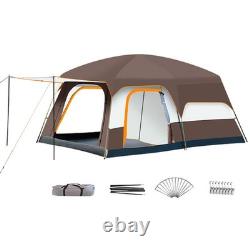 Luxury Camping Tent Waterproof Two-Bedroom Large Family Tent For 8-12 People