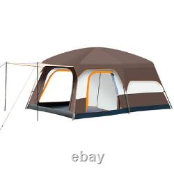 Luxury Camping Tent Waterproof Two-Bedroom Large Family Tent For 8-12 People