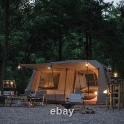 Luxury Glamping Tent Two Bedroom Family Camping House Outdoor 13m² 5-8 Person