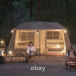 Luxury Glamping Tent Two Bedroom Family Camping House Outdoor 13m² 5-8 Person