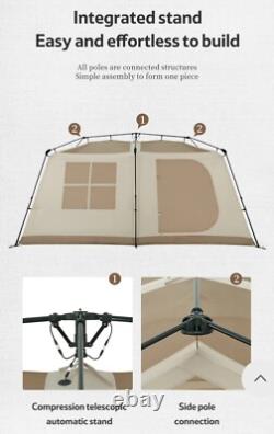 Luxury Glamping Tent Two Bedroom Family Camping House Outdoor 13m² 5-8 Person