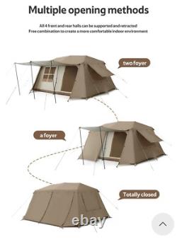 Luxury Glamping Tent Two Bedroom Family Camping House Outdoor 13m² 5-8 Person
