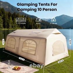 Luxury Glamping Tent Two Bedroom Family Camping House Outdoor 13m² 8-10 Person