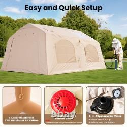 Luxury Glamping Tent Two Bedroom Family Camping House Outdoor 13m² 8-10 Person