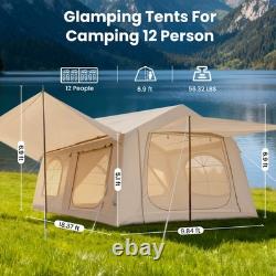 Luxury Glamping Tent Two Bedroom Family Camping House Outdoor 16m² 10-12 Person