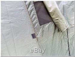 Military Army Outdoor Large BaseCamp Tent Shelter 6 Person Olive Factory New
