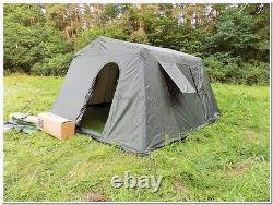 Military Army Outdoor Large BaseCamp Tent Shelter 6 Person Olive Factory New
