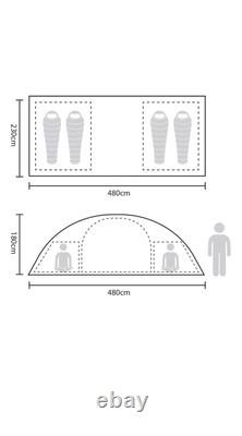 Mountain Warehouse 4person Tent Venus