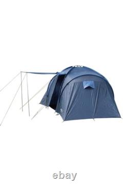 Mountain Warehouse Holiday 4 Person Dome Tent Large Sturdy for Camping Hiking