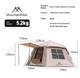 Mountainhiker Automatic Pop Up Camping Tent Black 2p Waterproof Pu2000 Uv Protec