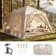 Naizea Inflatable Tents Blow Up Tent Waterproof Air Glamping 4 6 Person Withpump