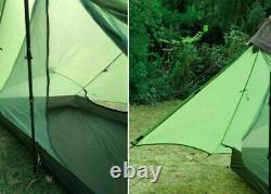 NEW 3F Lanshan 2 Ultralight 2Person Wild Camping Tent Lightweight 3 Season Green