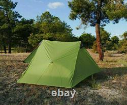 NEW 3F Lanshan 2 Ultralight 2Person Wild Camping Tent Lightweight 3 Season Green