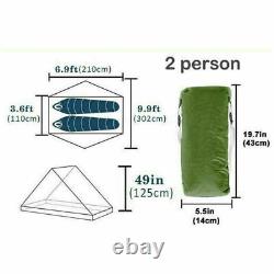 NEW 3F Lanshan 2 Ultralight 2Person Wild Camping Tent Lightweight 3 Season Green