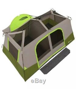 NEW Ozark Trail 11-Person Instant Cabin with Private Room Rainfly Camping Family