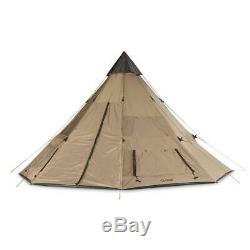 NEW Weatherproof Guide Gear Family Teepee Tent 18 x 18 Sleeps 8 People + Gear