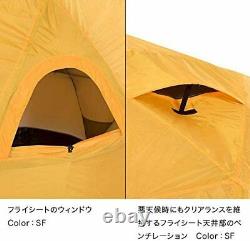 NORTH FACE ent Geodome 4 NV21800 Saffron Yellow From Japan New