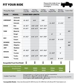 Napier Backroadz Truck Tent Gray/Green (19022)