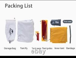 Naturehike Cloud-up 2 Ultralight Camping Tent for 2 Persons, Just Over 1kg