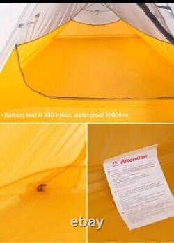 Naturehike Cloud-up 2 Ultralight Camping Tent for 2 Persons, Just Over 1kg