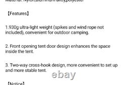 Naturehike Ultralight Camping Tent for 2 Persons, Just Over 1kg