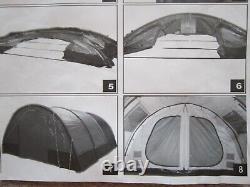 Never used Marechal 6 man tunnel polyester tent blue side canopy portcros 6 DLX