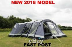 New 2018 Kampa Bergen 6 Berth Large Air Pro person man family inflatable tent