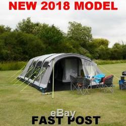 New 2018 Kampa Studland 8 Pro Classic Berth Man Person Large Inflatable Air Tent