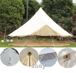 New 900D Oxford 5M Bell Tent Glamping Yurt Tent for Family Camping All Seasons