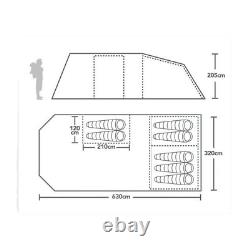 New Berghaus Adhara 700 Nightfall family Tent with Sewn in Groundsheet rp £800