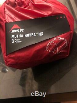 New MSR Mutha Hubba NX Tent 3 Person Camping Canopy Shelter Outdoor