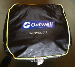 New Outwell Harwood 6 Family Tent 6 Person 3 Sleeping Areas