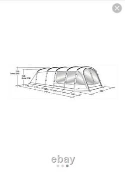 New Outwell Harwood 6 Family Tent 6 Person 3 Sleeping Areas