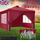 New! Pop Up Gazebo 3x3m Tent Waterproof Commercial Large Camping Black Tents Uk