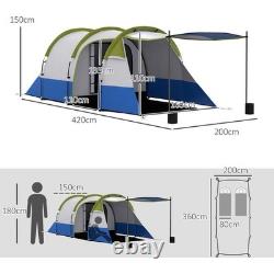 New Style Outsunny 2-3 Man Camping Tent and Bedroom Living Room / Porch Green
