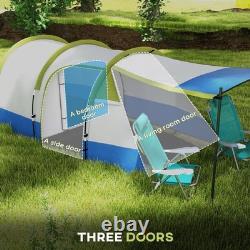 New Style Outsunny 2-3 Man Camping Tent and Bedroom Living Room / Porch Green