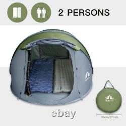 Night Cat 2-4 Person Pop Up Tent Camping Tent Waterproof Automatic Setup Instant