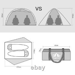 Night Cat 2 Man Camping Tent Waterproof 2 Person Backpacking Tent Double Layer