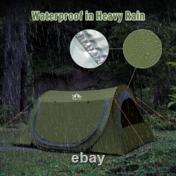 Night Cat 2 Person Pop Up Tent For Fishing Hiking Camping Tent Quick Easy