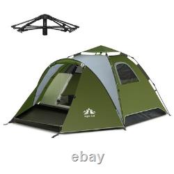 Night Cat 3-4 Man Pop Up Tent Waterproof and Easy Set Up Automatic double layer