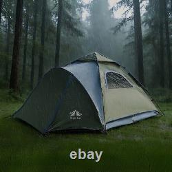 Night Cat 3-4 Man Pop Up Tent Waterproof and Easy Set Up Automatic double layer Night Cat 3-4 Man Pop Up Tent Waterproof and Easy Set Up Automatic double layer