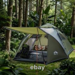 Night Cat 3-4 Man Pop Up Tent Waterproof and Easy Set Up Automatic double layer