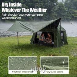 Night Cat Glamping Air Tent Inflatable Family Camping Tent With Large Awning Night Cat Glamping Air Tent Inflatable Family Camping Tent With Large Awning