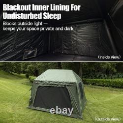 Night Cat Glamping Air Tent Inflatable Family Camping Tent With Large Awning