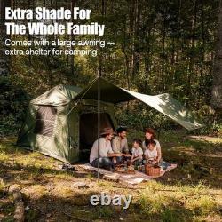 Night Cat Glamping Air Tent Inflatable Family Camping Tent With Large Awning