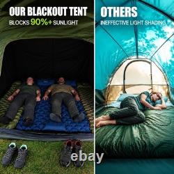 Night Cat Glamping Air Tent Inflatable Family Camping Tent With Large Awning