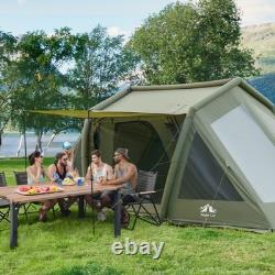 Night Cat Large Family Air Tent 8 Berth Inflatable Camping Tent with Living Area