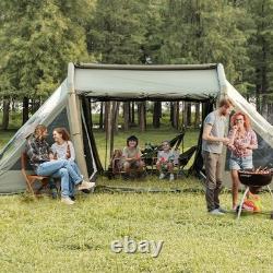 Night Cat Large Family Air Tent 8 Berth Inflatable Camping Tent with Living Area