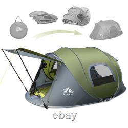 Night Cat Pop up Tent for 2-4 Persons Easy Quick Setup Foldable Instant Tent
