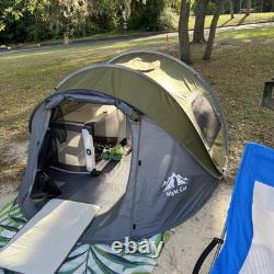 Night Cat Pop up Tent for 2-4 Persons Easy Quick Setup Foldable Instant Tent